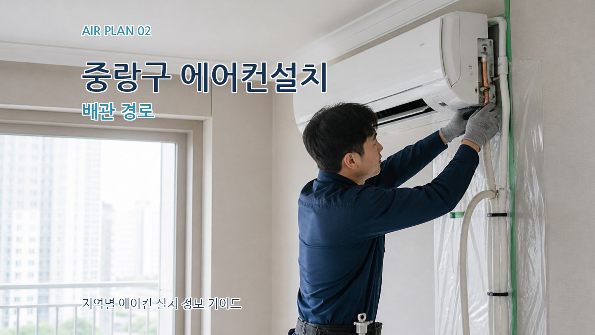 중랑구 에어컨설치 배관 경로