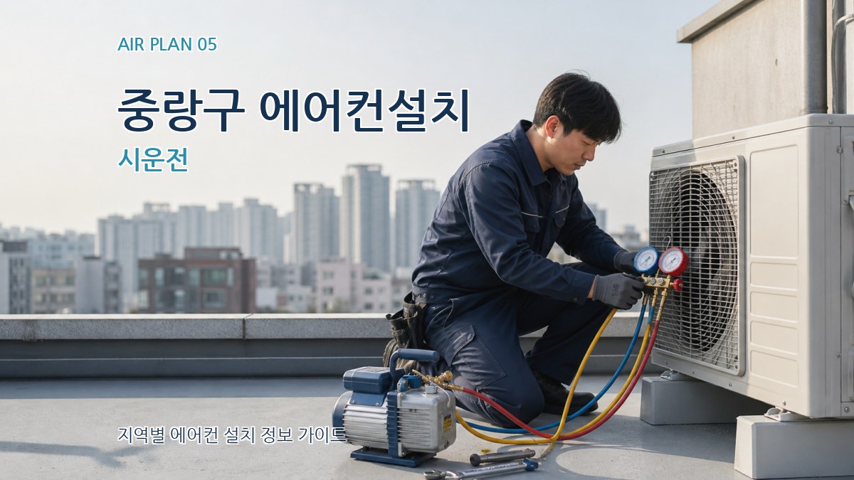중랑구 에어컨설치 시운전