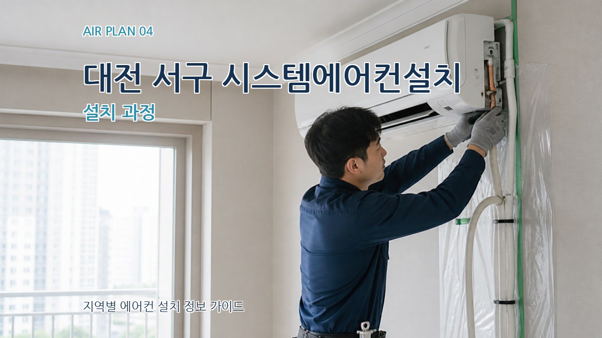 대전 서구 시스템에어컨설치 설치 과정