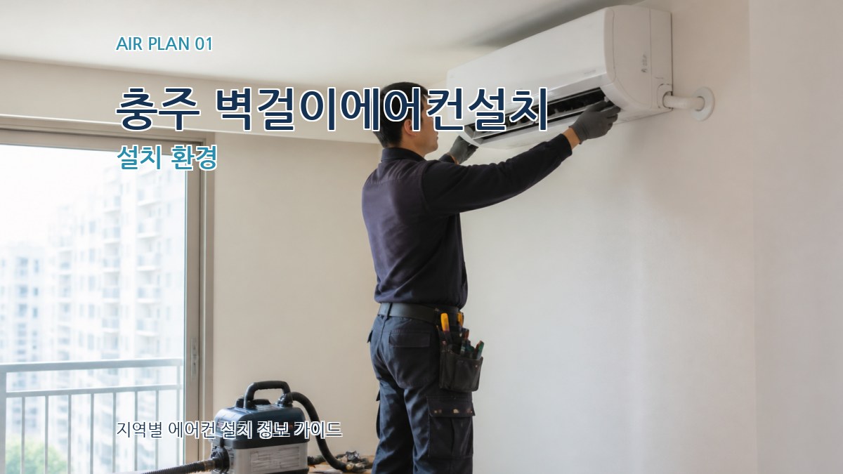 충주 벽걸이에어컨설치