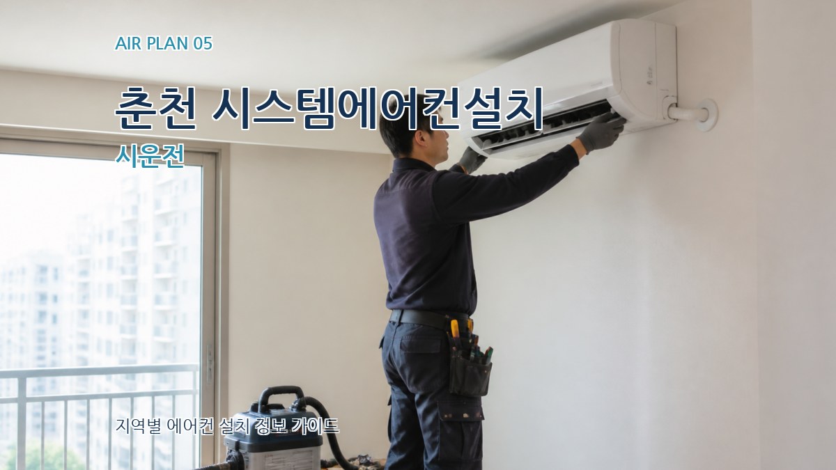 춘천 시스템에어컨설치 시운전