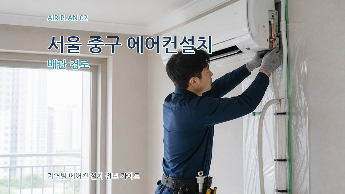 서울 중구 에어컨설치 배관 경로