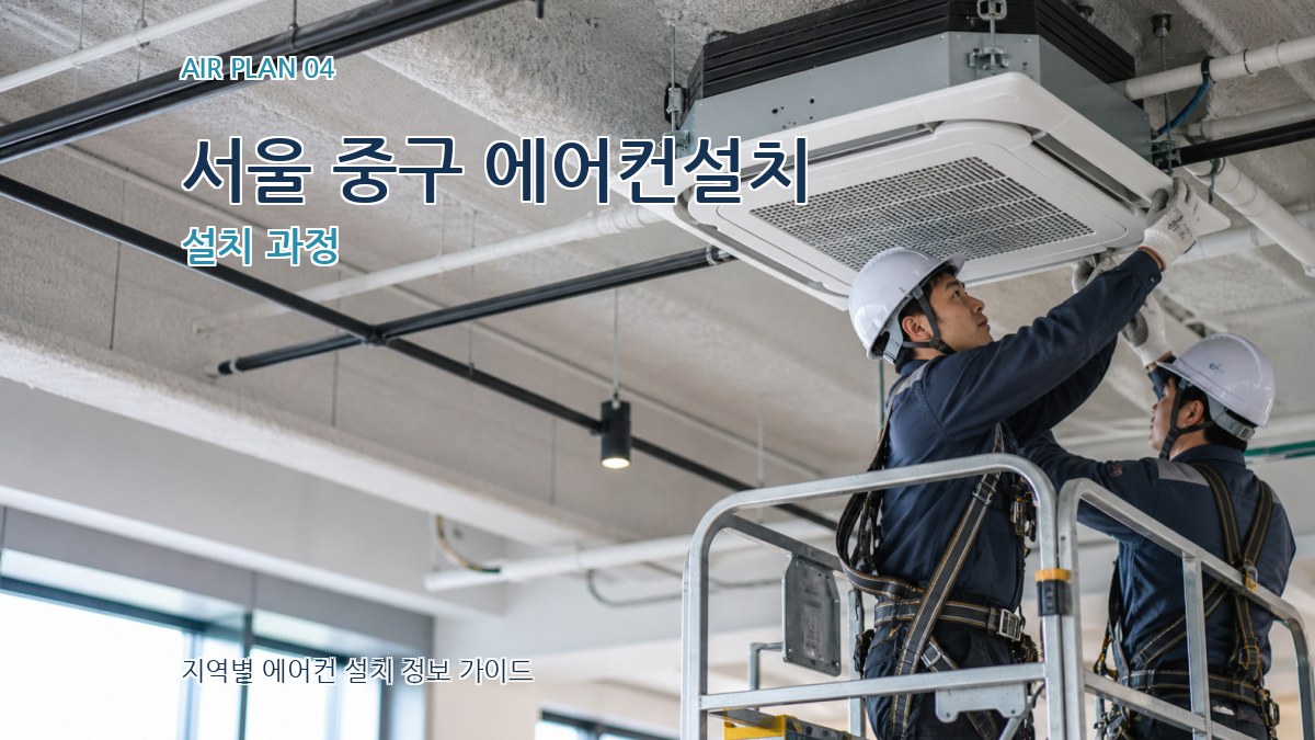 서울 중구 에어컨설치 설치 과정