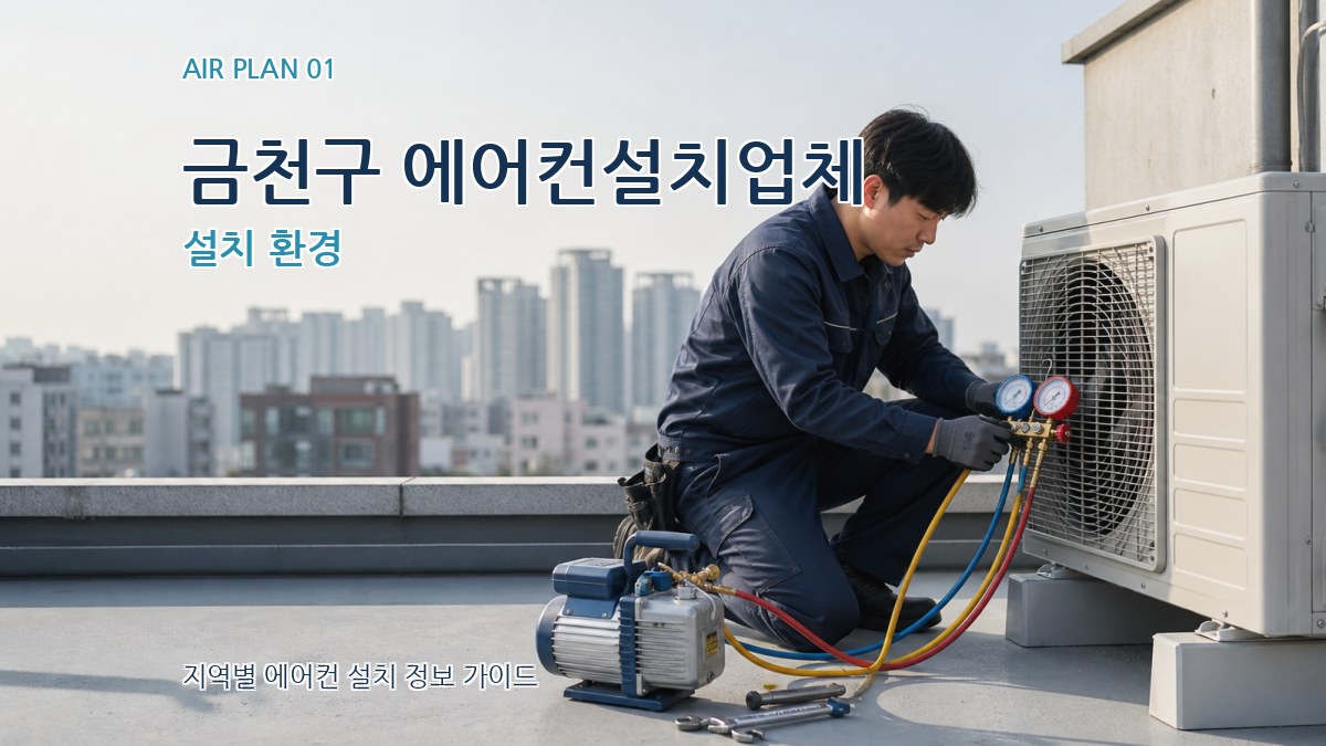 금천구 에어컨설치업체 설치 환경
