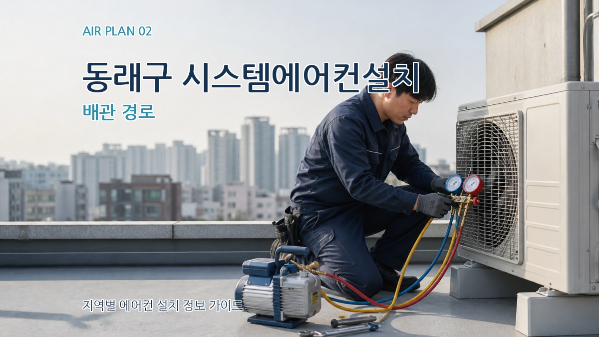 동래구 시스템에어컨설치 배관 경로