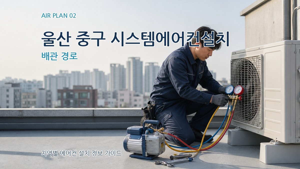 울산 중구 시스템에어컨설치 배관 경로