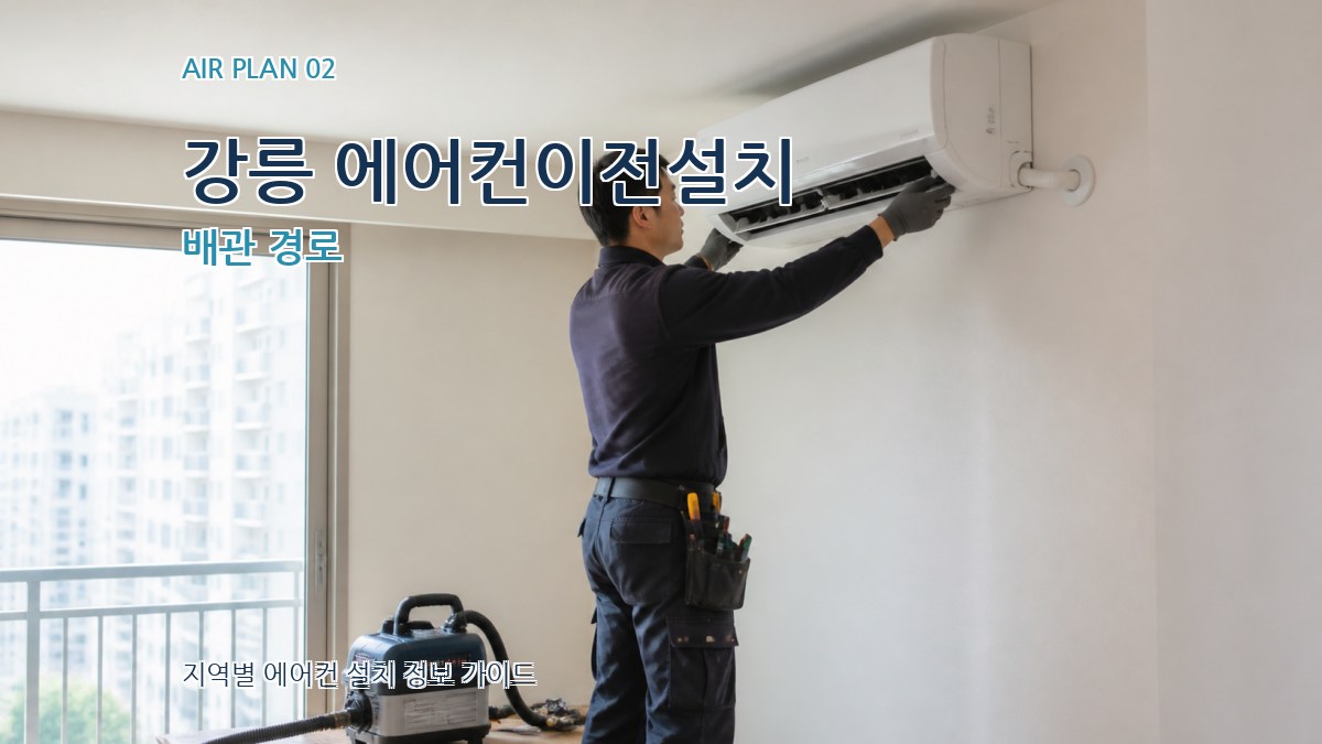 강릉 에어컨이전설치 배관 경로