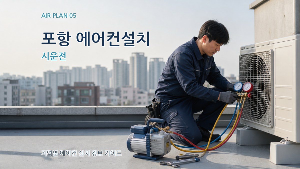 포항 에어컨설치 시운전