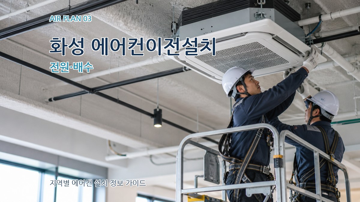 화성 에어컨이전설치 전원·배수