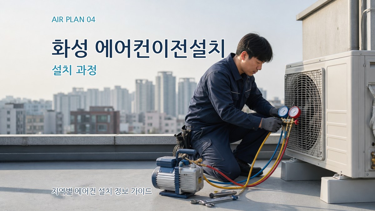 화성 에어컨이전설치 설치 과정