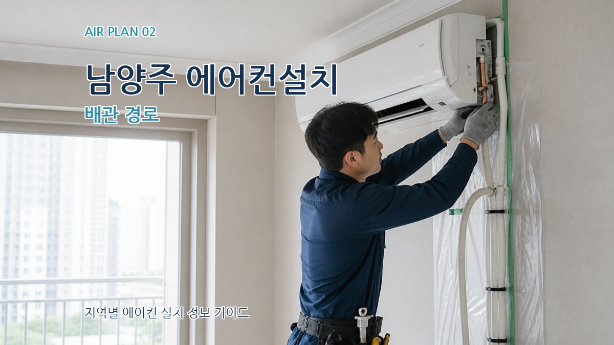 남양주 에어컨설치 배관 경로