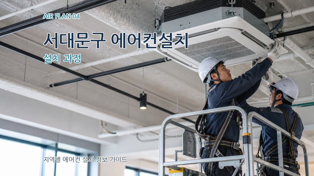 서대문구 에어컨설치 설치 과정