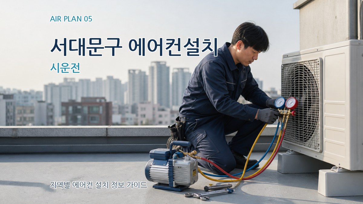 서대문구 에어컨설치 시운전