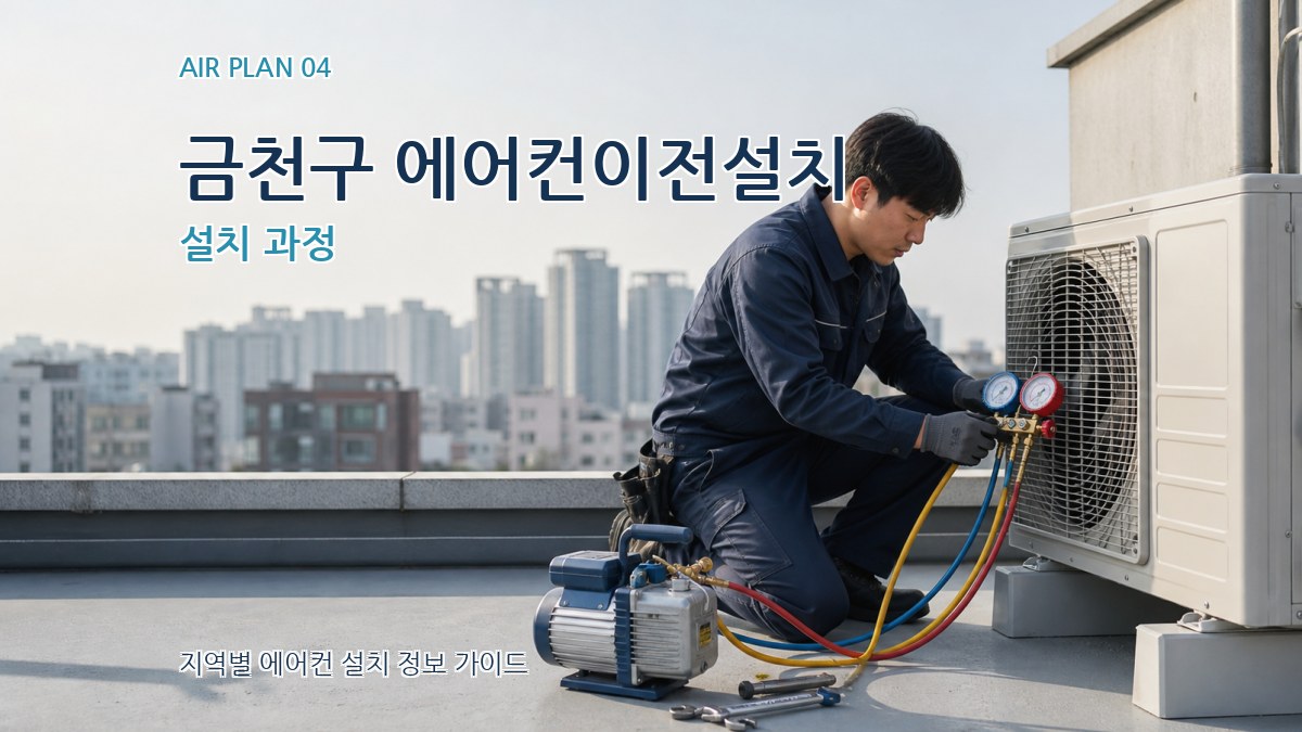 금천구 에어컨이전설치 설치 과정