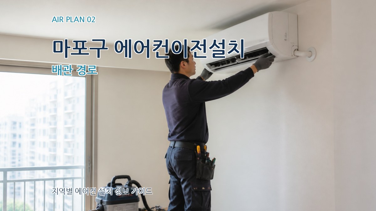 마포구 에어컨이전설치 배관 경로