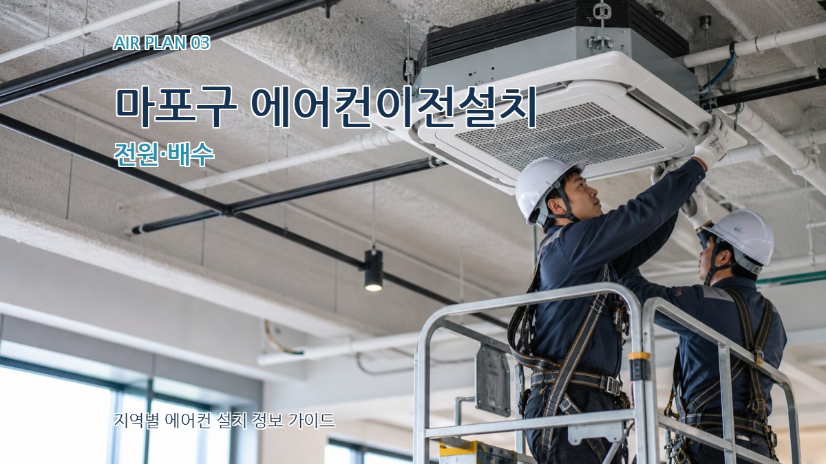 마포구 에어컨이전설치 전원·배수