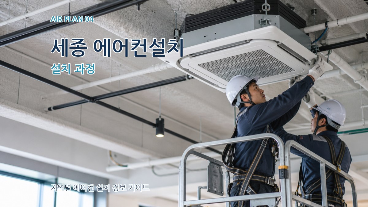 세종 에어컨설치 설치 과정