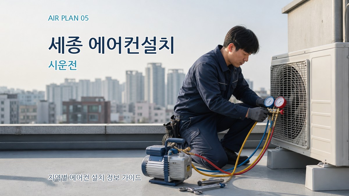 세종 에어컨설치 시운전