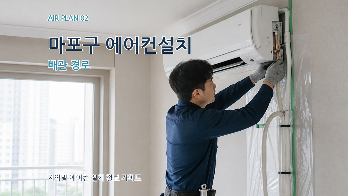 마포구 에어컨설치 배관 경로