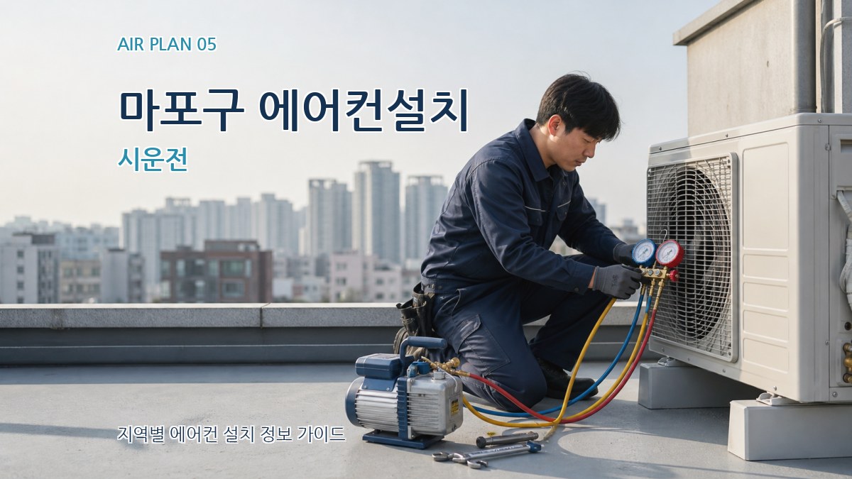 마포구 에어컨설치 시운전