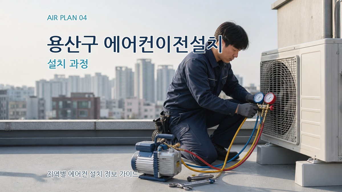 용산구 에어컨이전설치 설치 과정