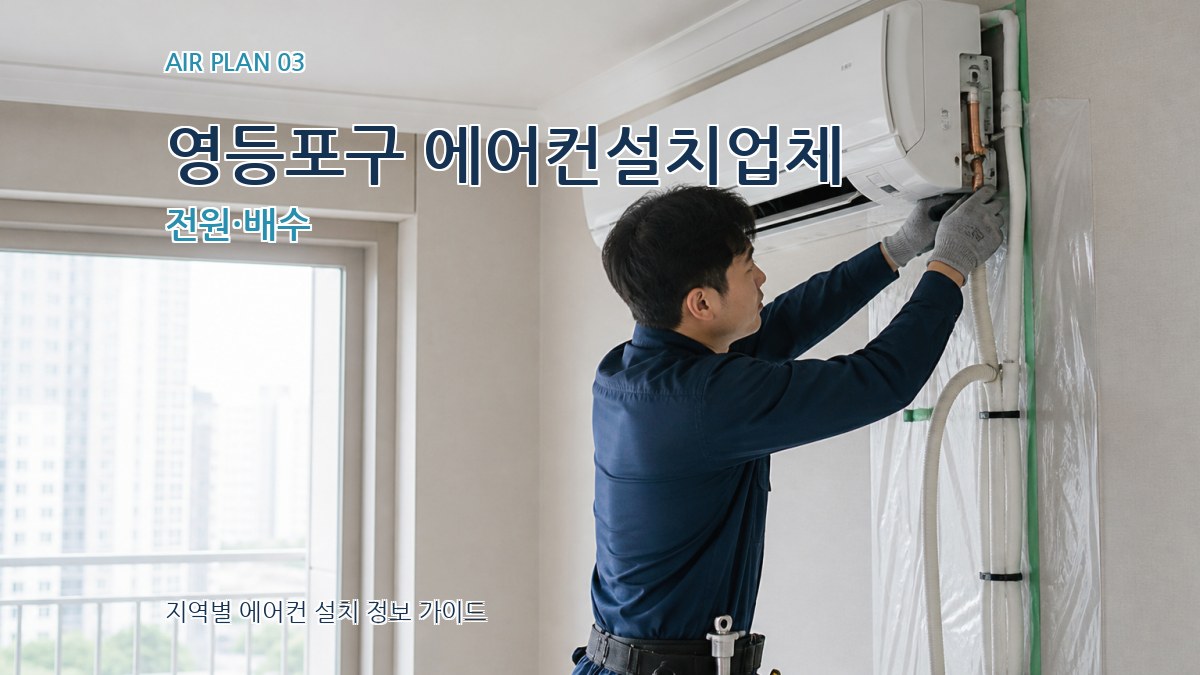 영등포구 에어컨설치업체 전원·배수