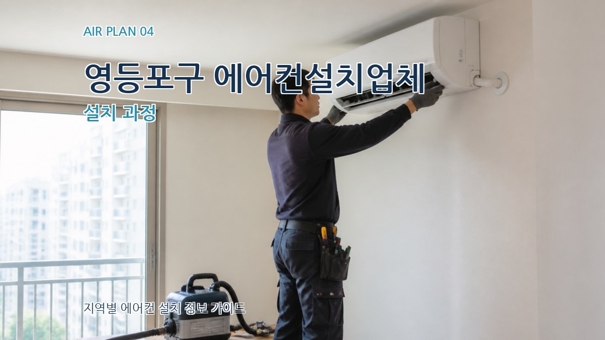 영등포구 에어컨설치업체 설치 과정