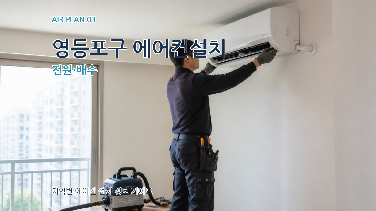 영등포구 에어컨설치 전원·배수