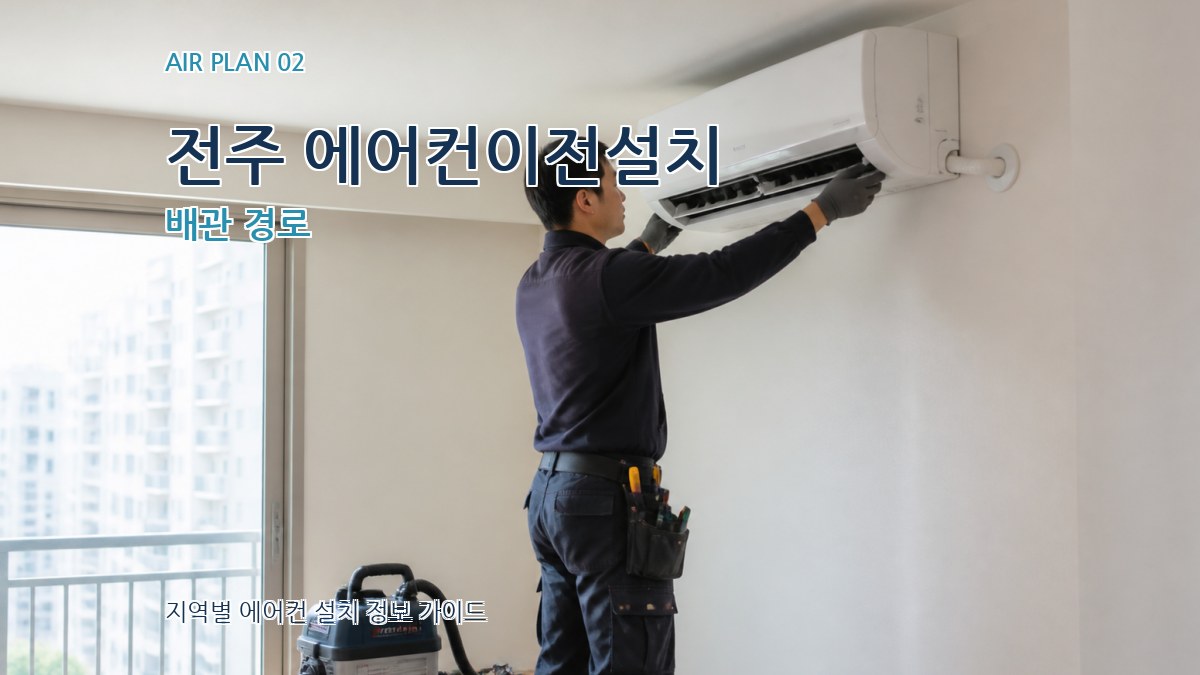 전주 에어컨이전설치 배관 경로