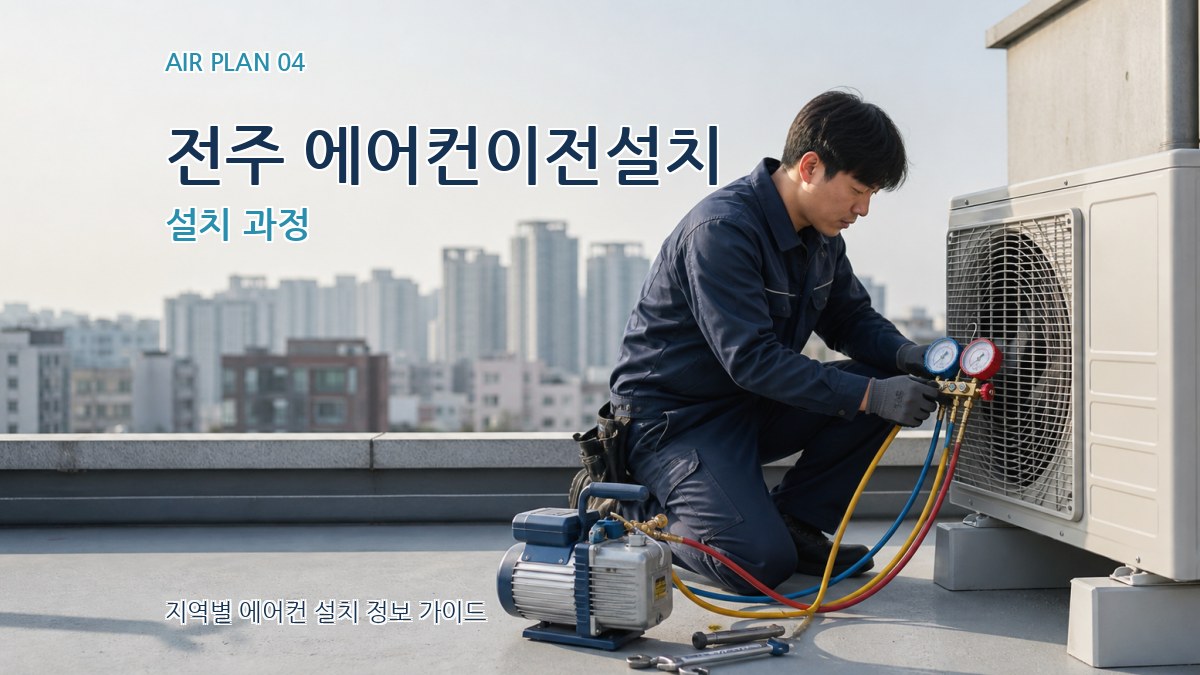 전주 에어컨이전설치 설치 과정