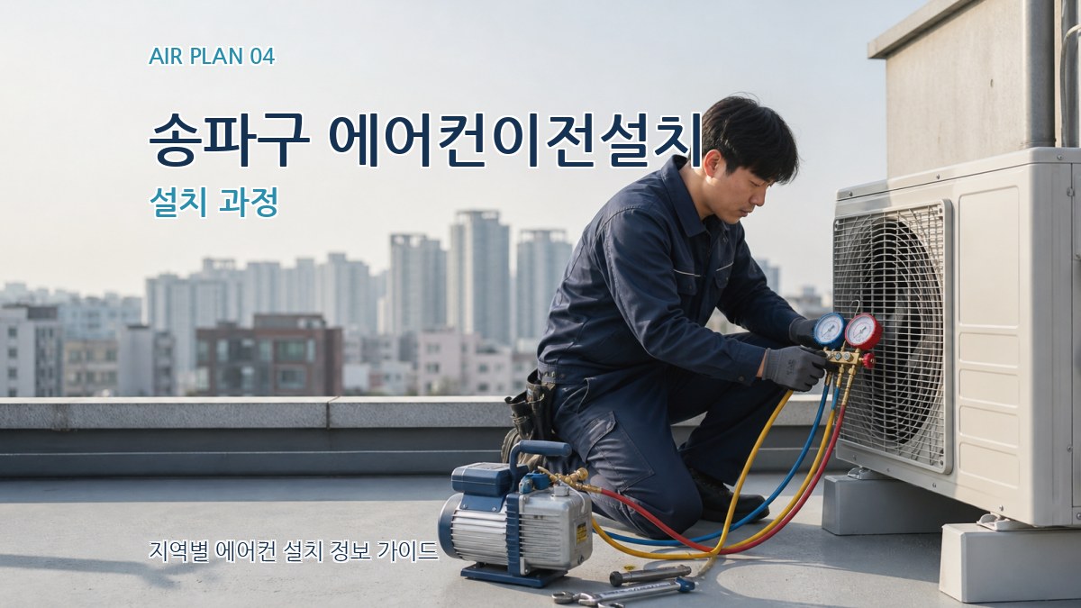 송파구 에어컨이전설치 설치 과정