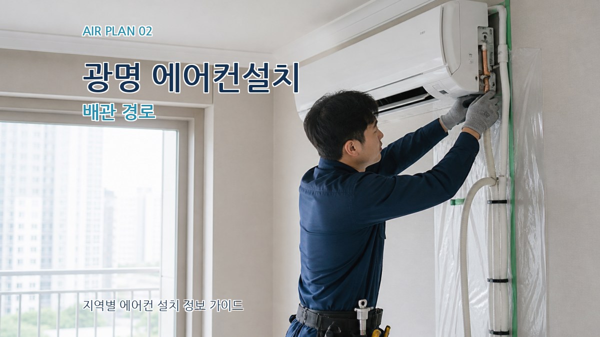 광명 에어컨설치 배관 경로