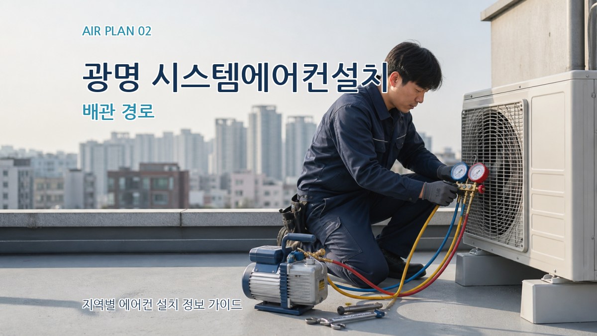 광명 시스템에어컨설치 배관 경로