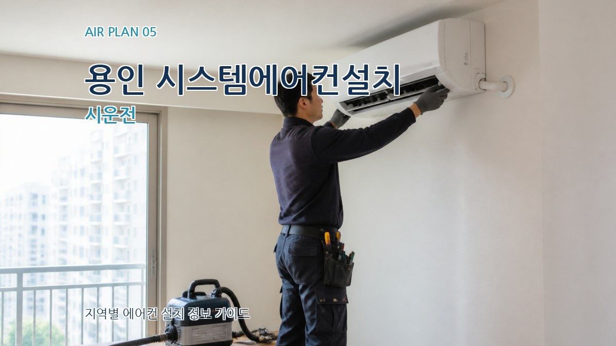 용인 시스템에어컨설치 시운전
