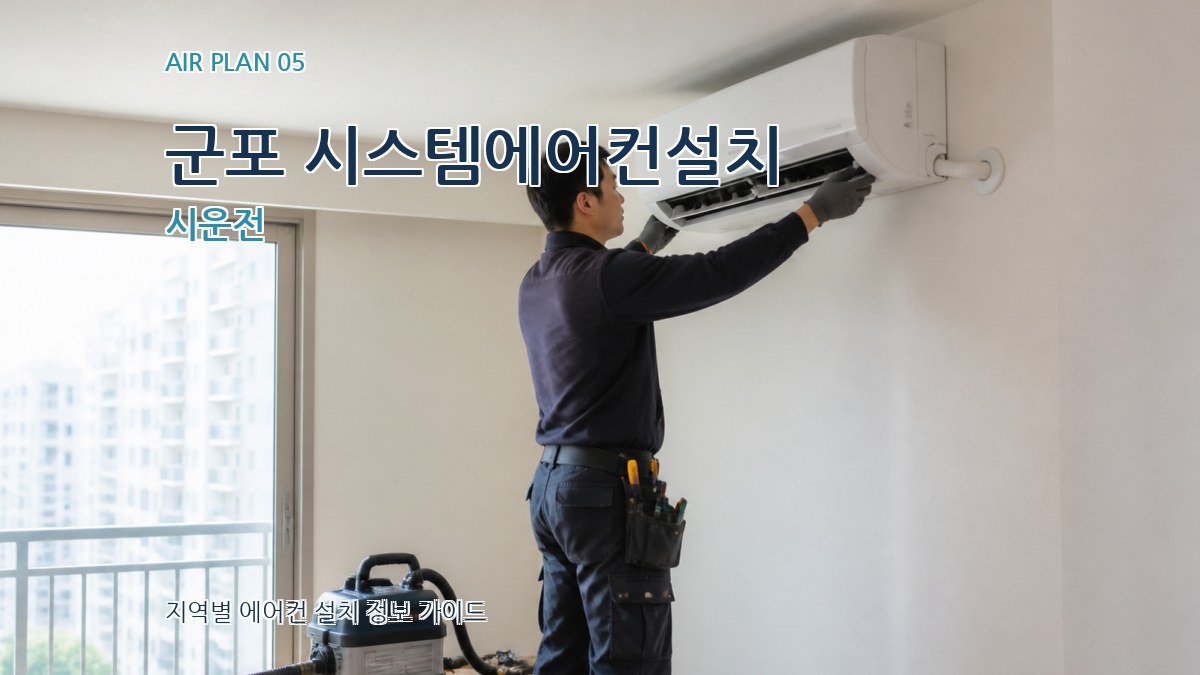 군포 시스템에어컨설치 시운전