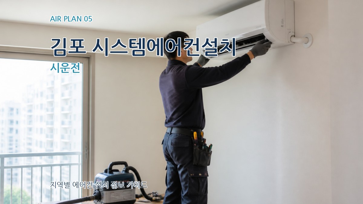 김포 시스템에어컨설치 시운전