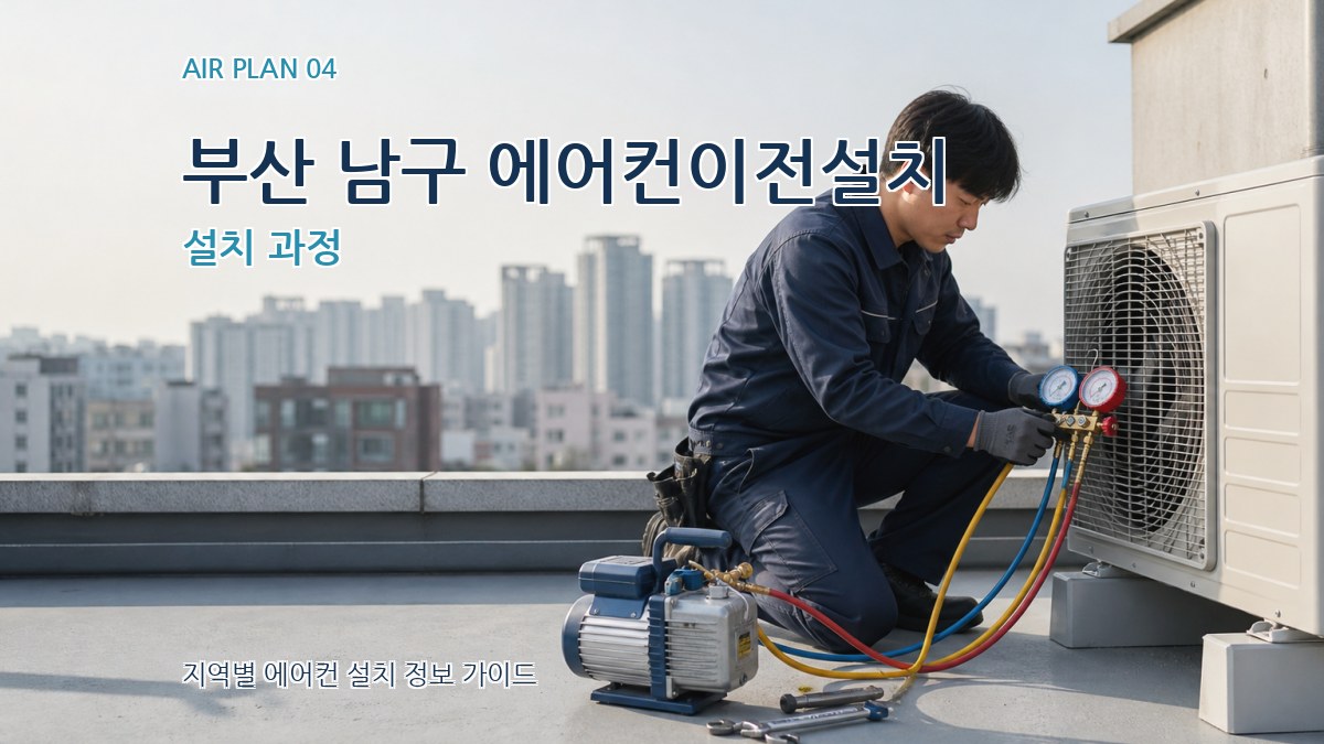 부산 남구 에어컨이전설치 설치 과정