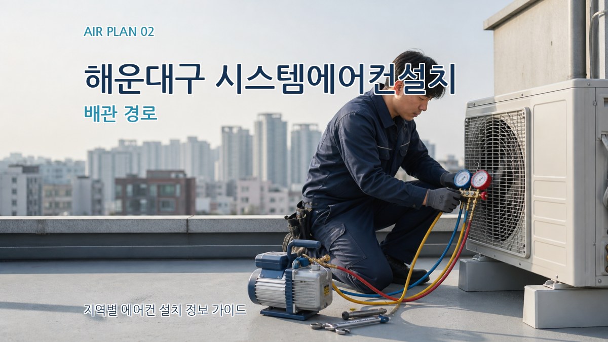 해운대구 시스템에어컨설치 배관 경로