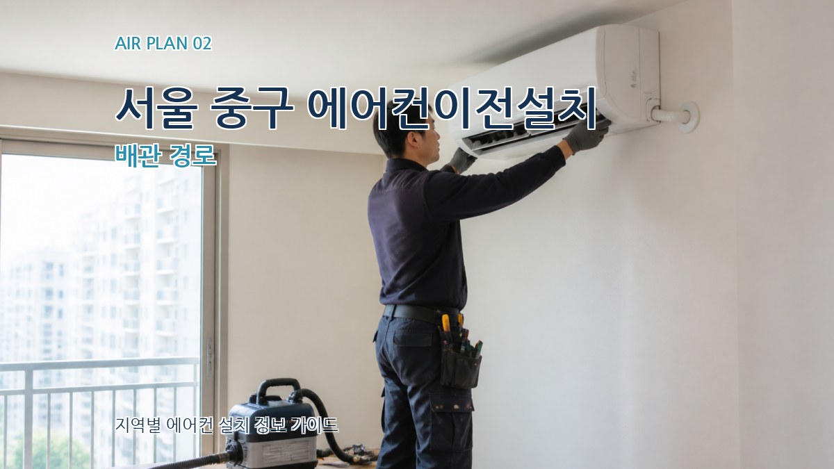 서울 중구 에어컨이전설치 배관 경로