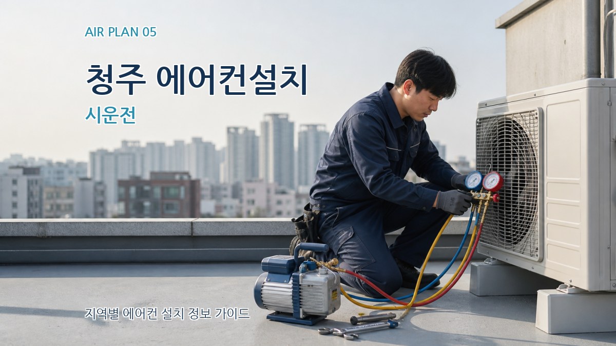 청주 에어컨설치 시운전