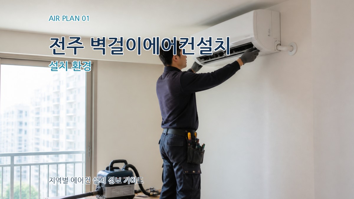 전주 벽걸이에어컨설치