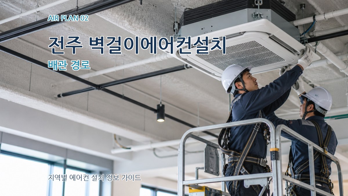 전주 벽걸이에어컨설치 배관 경로