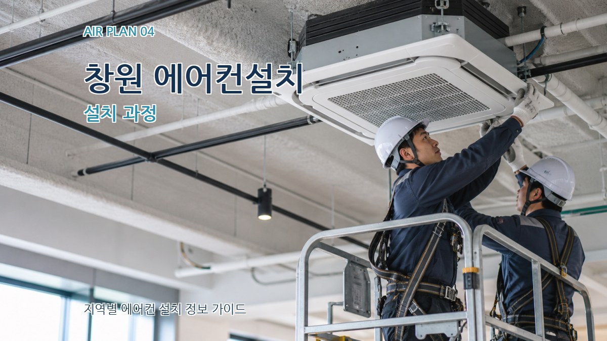 창원 에어컨설치 설치 과정