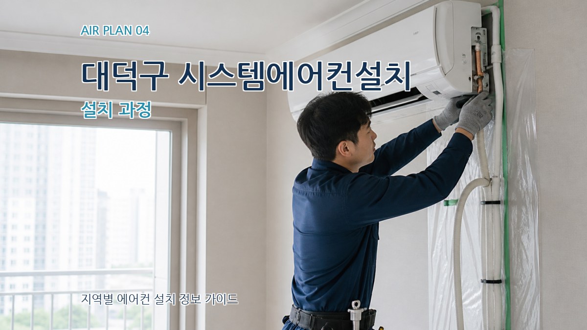 대덕구 시스템에어컨설치 설치 과정