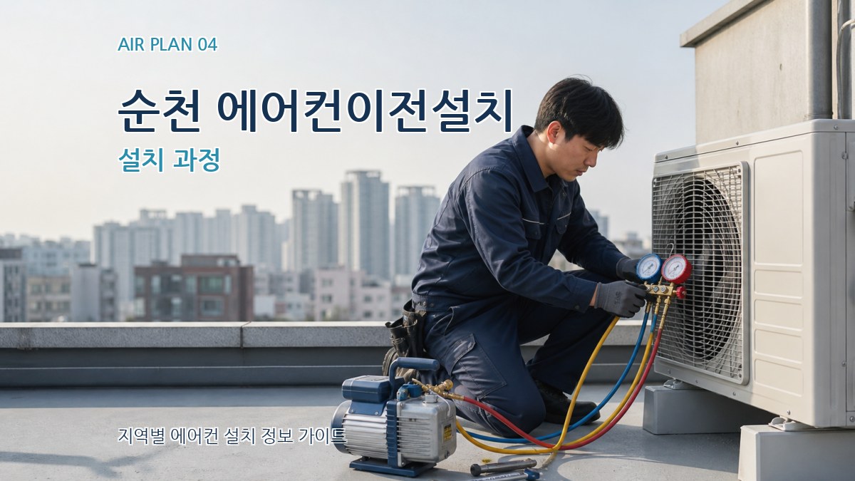 순천 에어컨이전설치 설치 과정