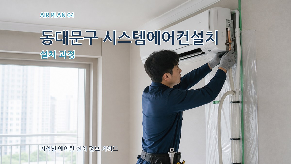 동대문구 시스템에어컨설치 설치 과정