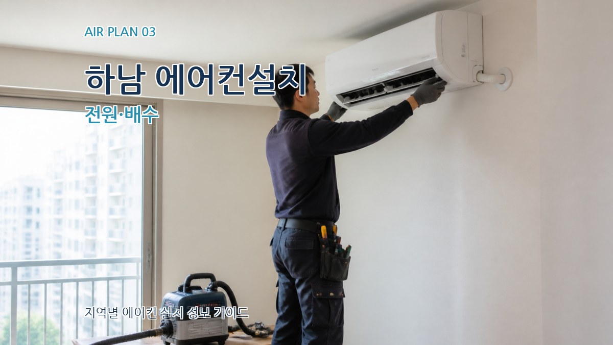 하남 에어컨설치 전원·배수