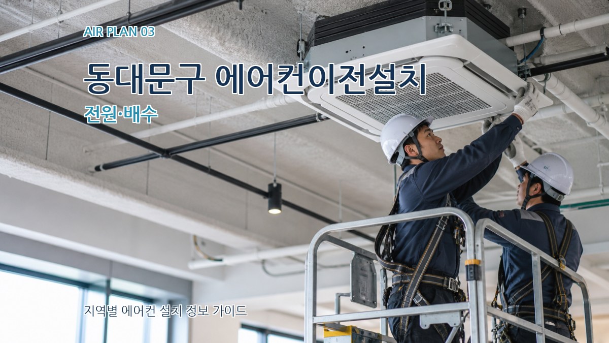 동대문구 에어컨이전설치 전원·배수