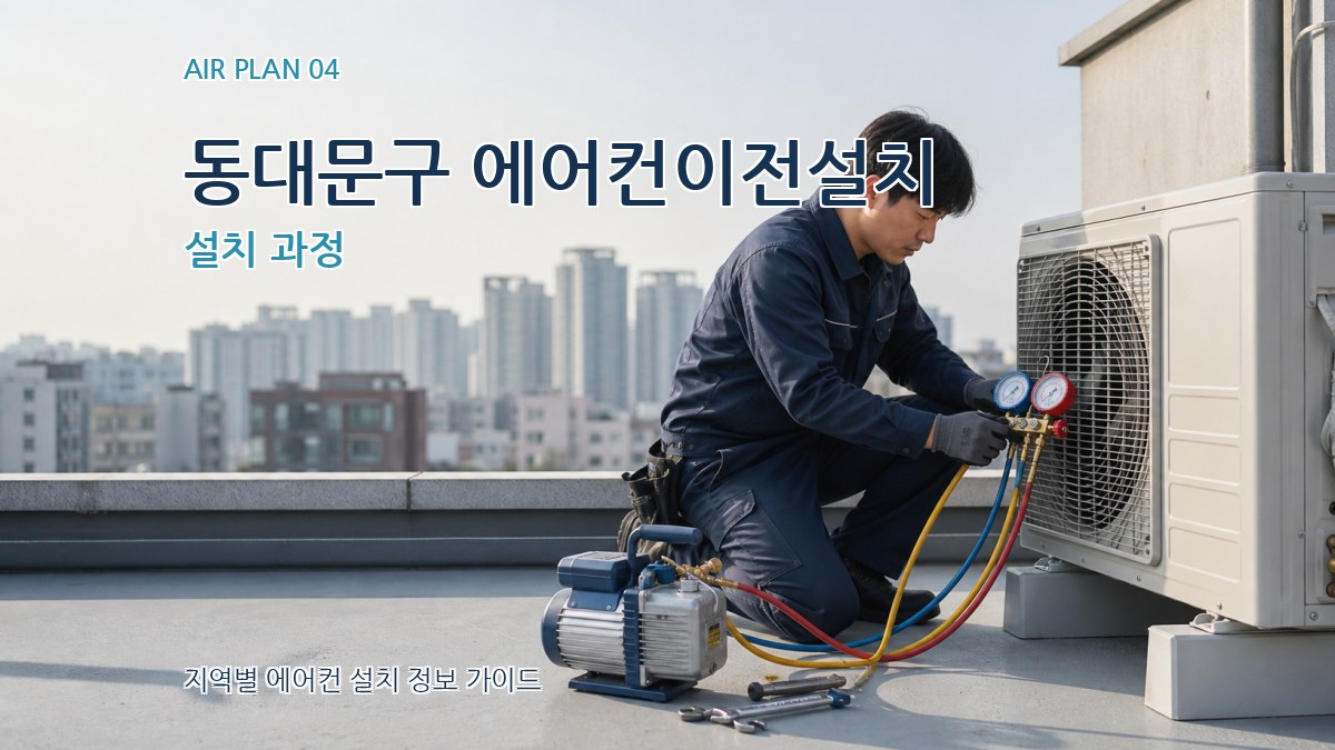 동대문구 에어컨이전설치 설치 과정