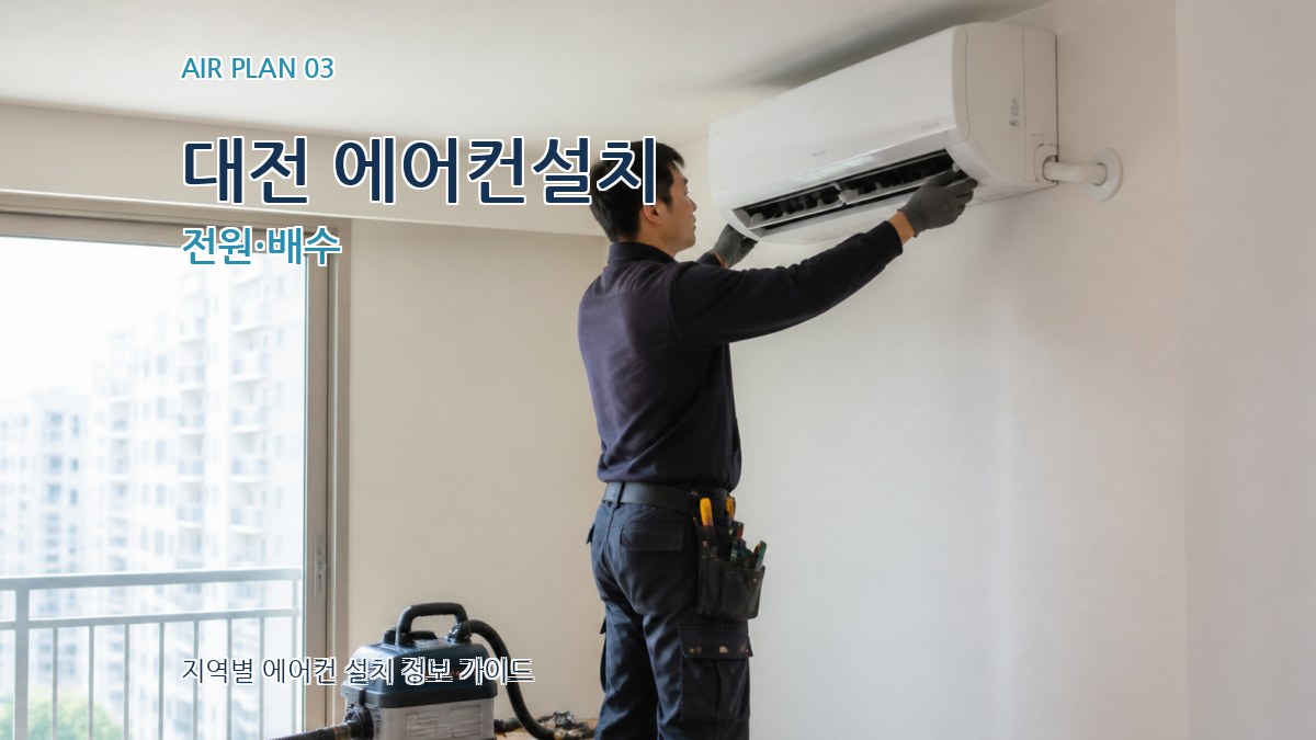 대전 에어컨설치 전원·배수